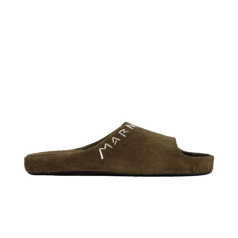 Tennarit ja kengät Marni Suede Fusslide Sandals Vihreä | FBMR003401 P5246