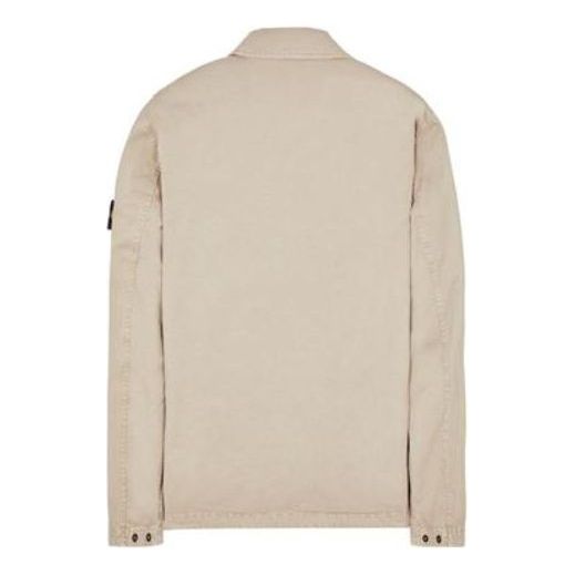 Paita Stone Island Stretch Cotton Over Shirt Beige | 781510304-V0192