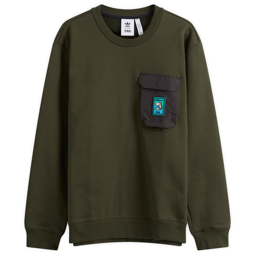 Huppari adidas Originals END. X Flyfishing Sweat Ruskea | IL7091
