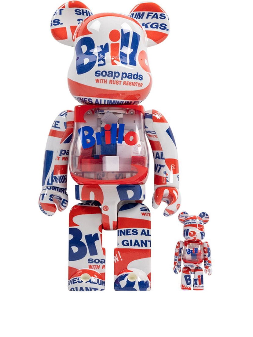 Keräilykelpoinen Medicom Toy Andy Warhol Brillo Be@rbrick 100% and 400% figure set - Red Monivärinen | MEDI294420850514