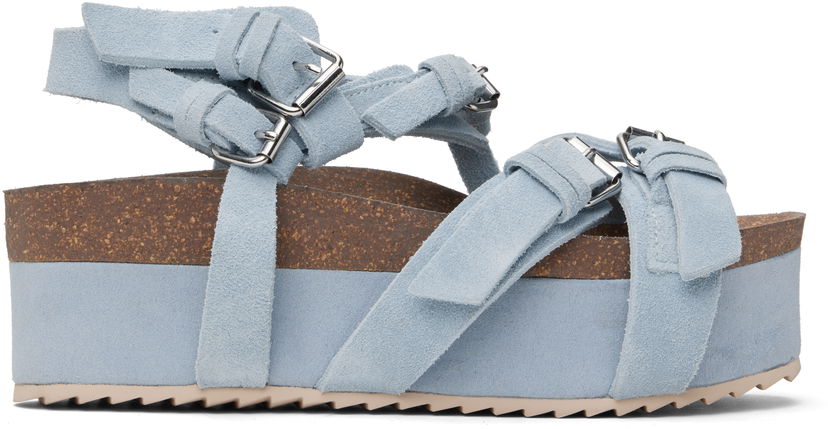 Mekko R13 R13 Suede Platform Sandals Sininen | R13WS075-S211A