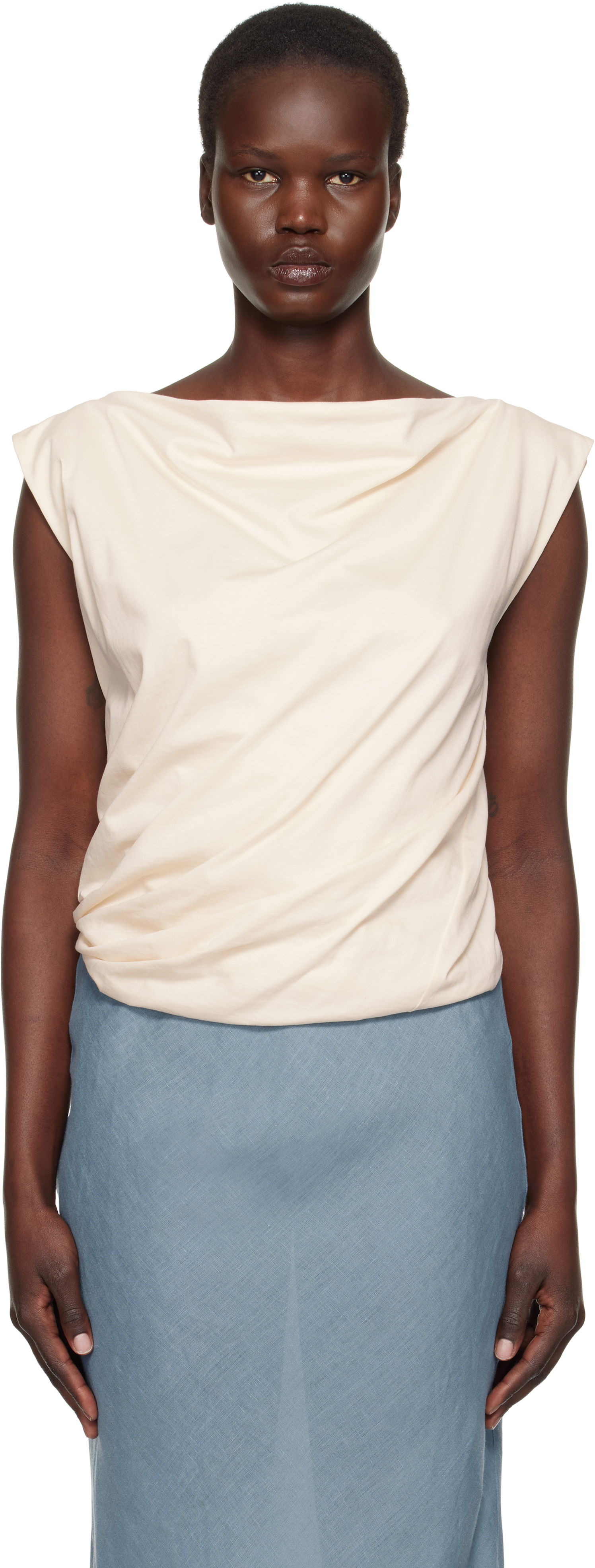 Tankkitoppi Baserange Turn Sleeveless Top Beige | TOTUT-RC-SP25, 0