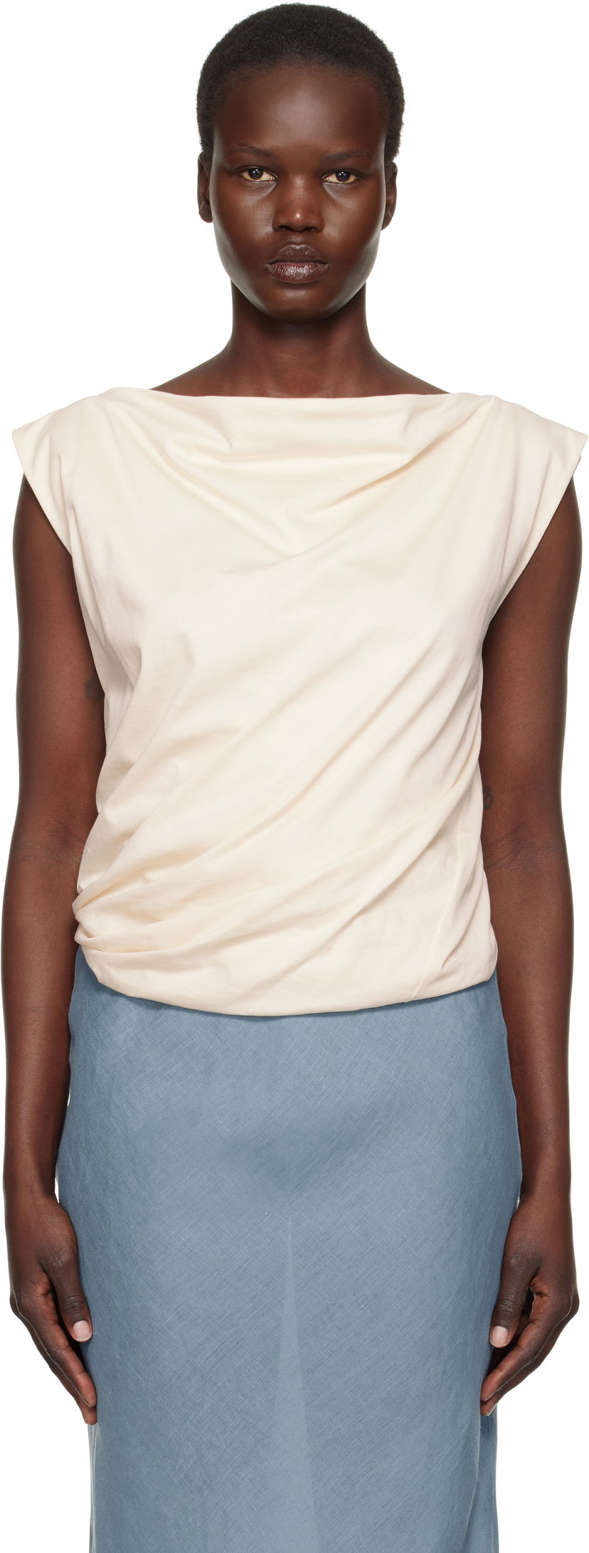 Tankkitoppi Baserange Turn Sleeveless Top Beige | TOTUT-RC-SP25