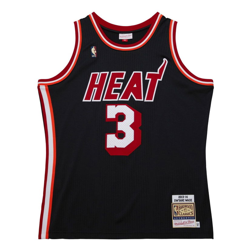 Jersey Mitchell & Ness Miami Heat 2013-14 'Dwyane Wade' Basketball Jersey Musta | AJY46497-MHE13DWABLCK