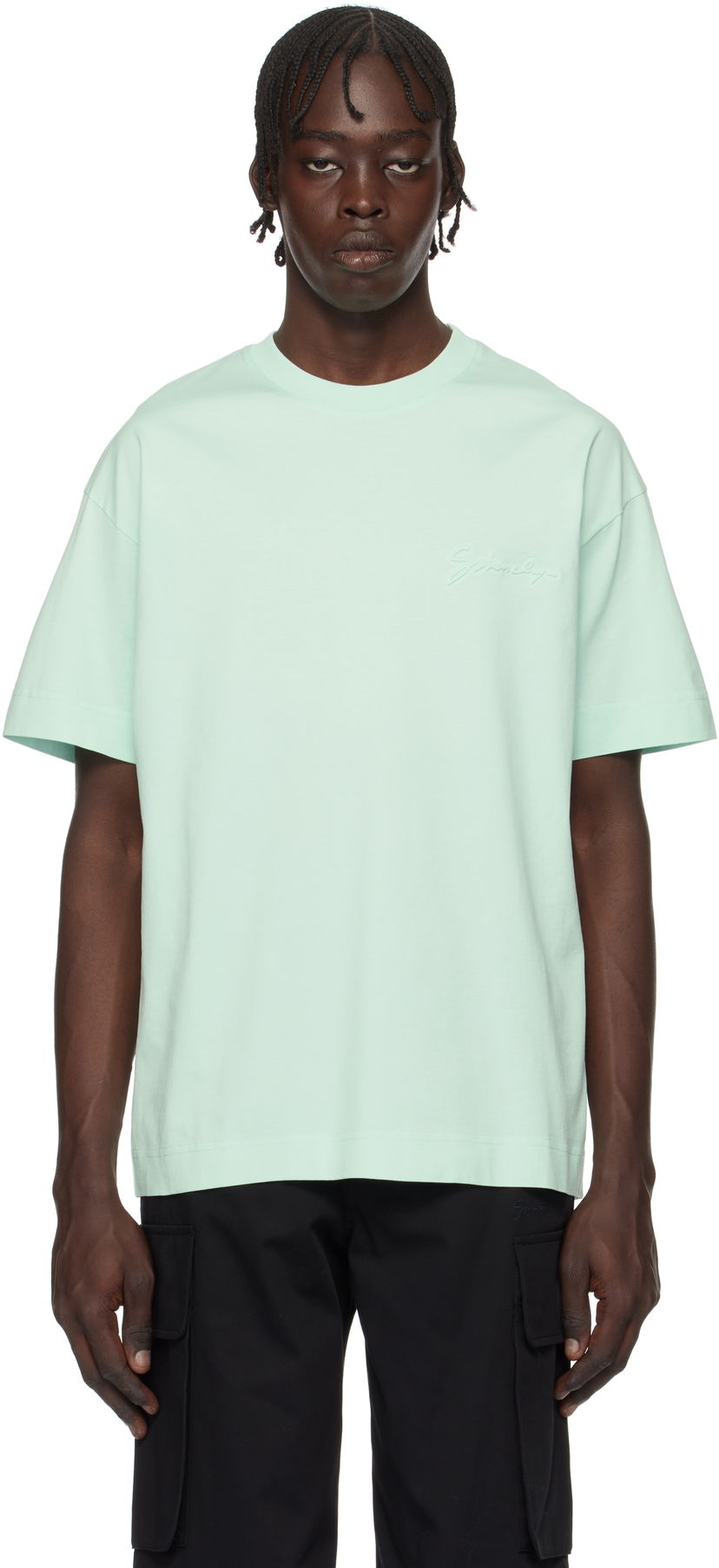 T-paita Givenchy Signature Logo T-Shirt Vihreä | BM71MG3YP1341
