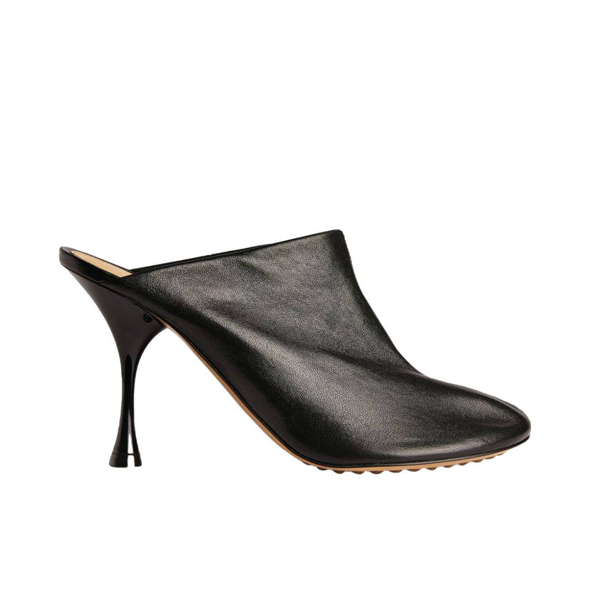 Tennarit ja kengät Bottega Veneta Leather Mules With Sculptural Heel Musta | 667191VBP401000