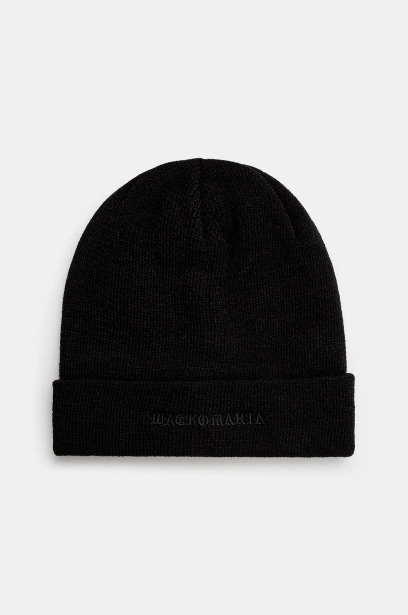 Pipo WACKO MARIA Knit Watch Cap Musta | 24FW.WMA.CP05