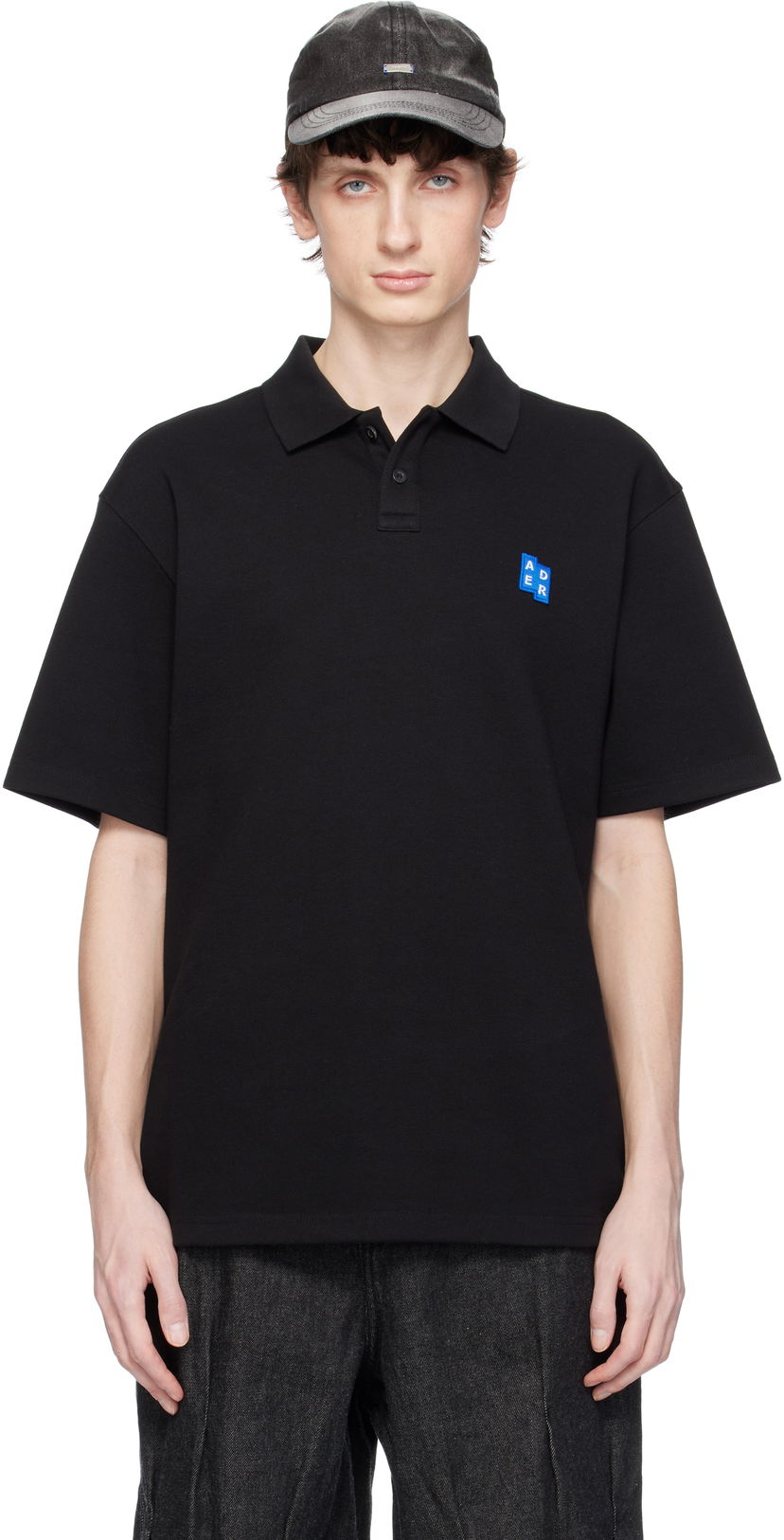 Poolopaita ADER ERROR ADER error Sig; TRS Tag 01 Polo Musta | BO42FYPL0201BK