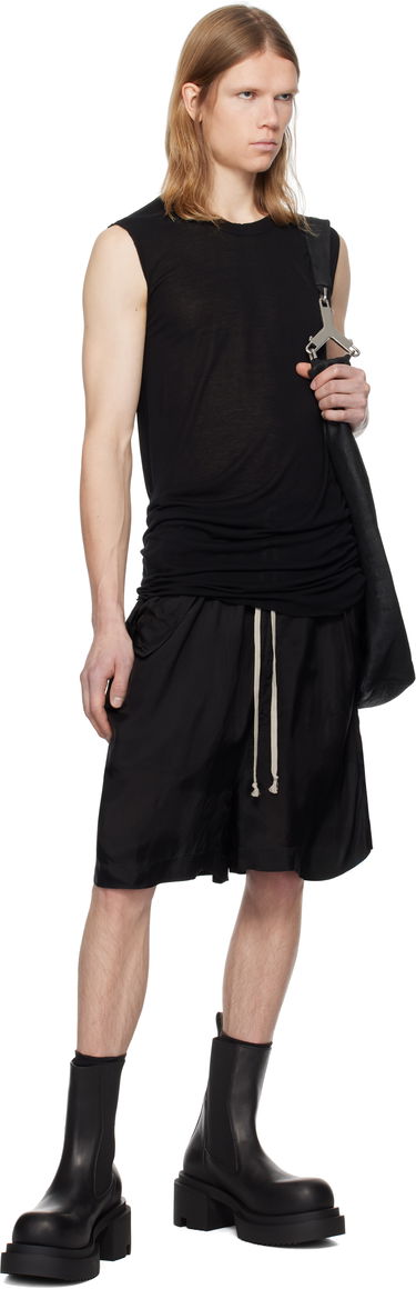 Tankkitoppi Rick Owens Rick Owens Hollywood Basic SL Tank Top Musta | RU01E5151 JS, 3