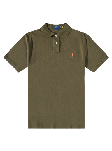 Poolopaita Polo by Ralph Lauren Cusotm Slim Fit Ruskea | 710782592014
