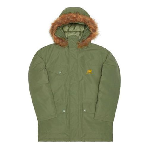 Parka New Balance Parka Jacket with Faux Fur Hood Vihreä | AMJ04349-FRO