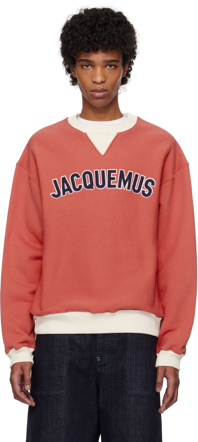 Villapaita Jacquemus Jacquemus 'The Baseball' Sweatshirt Punainen | 25E255JS298-2462