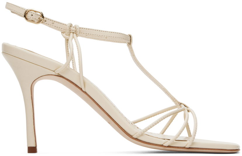 Asusteet Manolo Blahnik Manolo Blahnik Tabarekhi Heeled Sandals Beige | 224-1744
