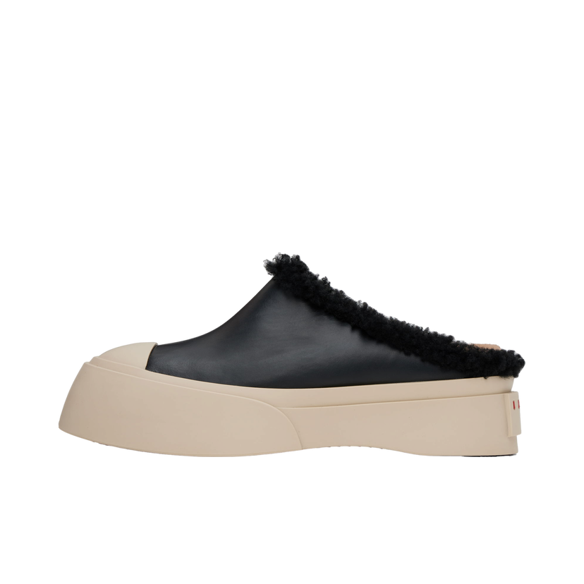 Tennarit ja kengät Marni Shearling Sabot Slippers Musta | SNZW019202 P5045