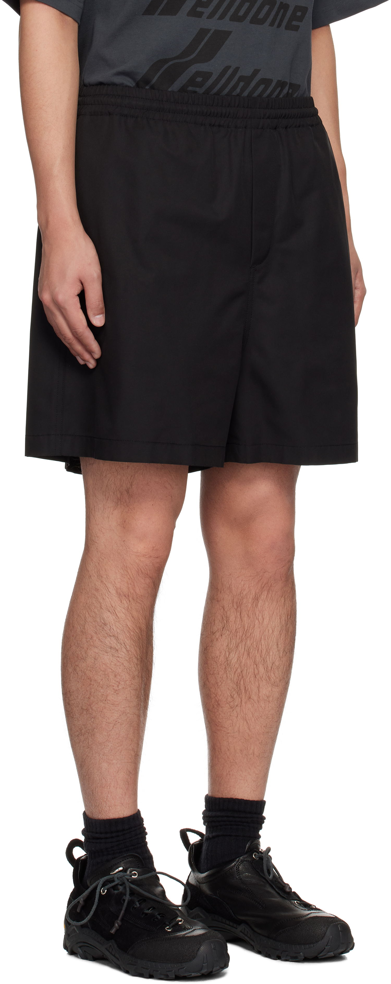 Shortsit We11done We11done Track Shorts Musta | WD-PT0-25-211-M-BK, 1