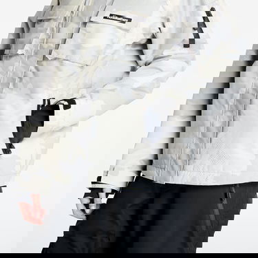 Parka Horsefeathers Snowstorm Print Hooded Jacket Valkoinen | OW221B, 1