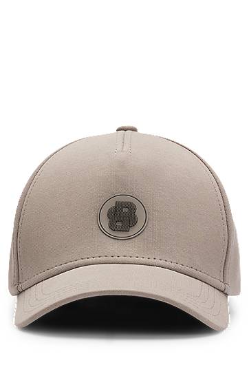 Korkki BOSS Cap with Double B Monogram Patch Beige | 50533359, 0