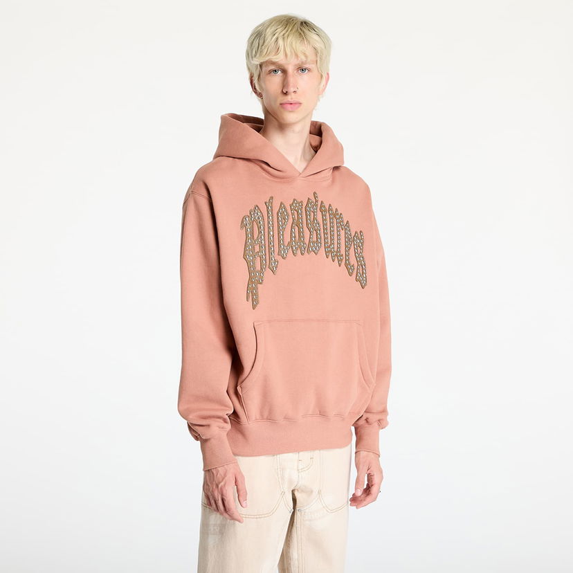 Huppari Pleasures Twitch Studded Hoodie Clay Oranssi | P24F043 CLAY