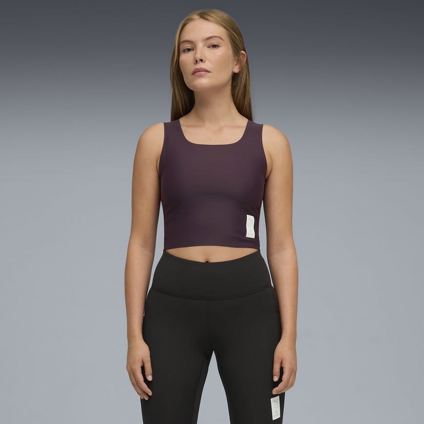 Crop top Puma PUMA x SAYSKY Crop Running Tank Top Violetti | 527559_88