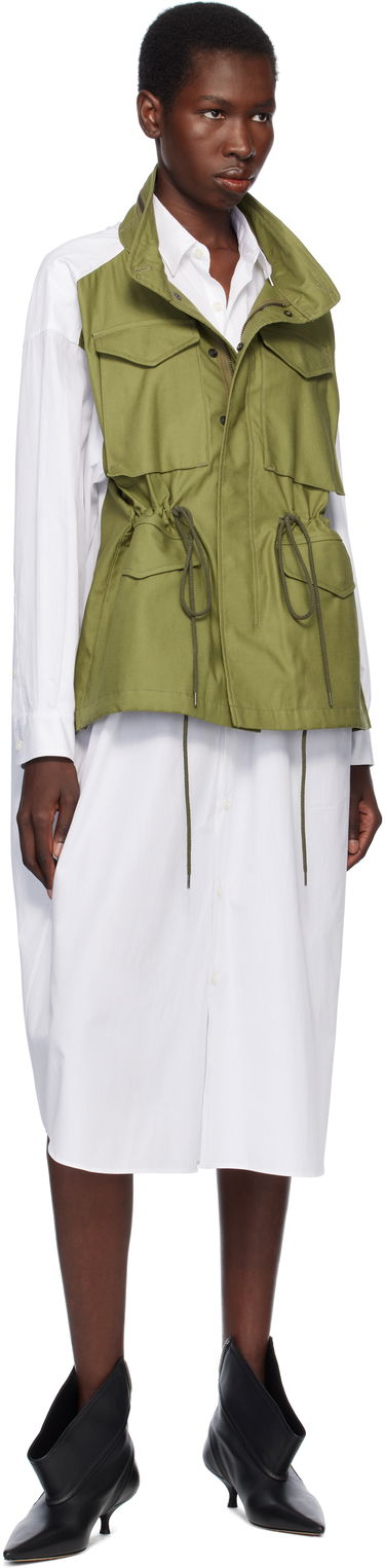 Liivi Junya Watanabe Junya Watanabe Shirt Midi Dress Vihreä | JO-O028-051, 3