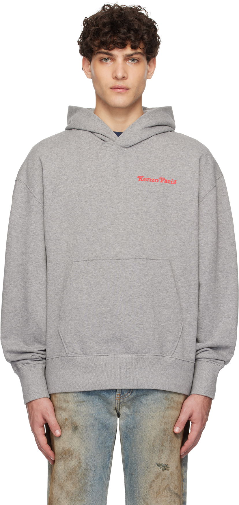 Huppari KENZO Paris VERDY Edition Oversized Hoodie Harmaa | FF58SW2404MF