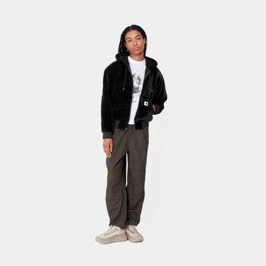 Huppari Carhartt WIP Active Fleece Zip-Up Hoodie Musta | I033905_8, 3