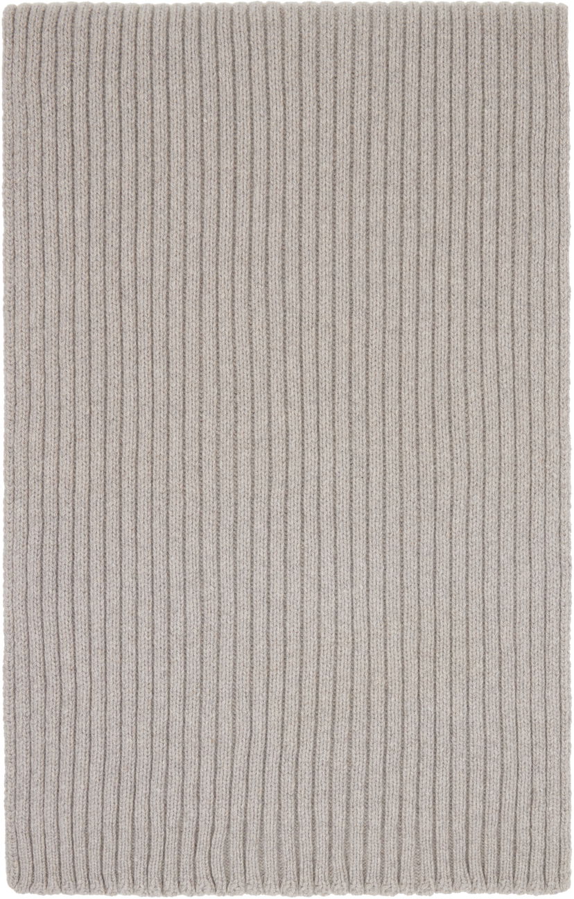 Huivi Rick Owens Rick Owens Concordians Long Knit Scarf Beige | RU02E1479 WSBR