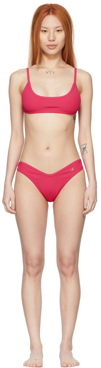 Uimapuvut The Attico Attico Nylon Bikini Vaaleanpunainen | 223WBB06 PA16