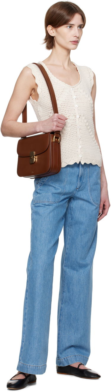 Villapaita A.P.C. A.P.C. Palmyre Knit Top Valkoinen | COHHV-F23418, 3