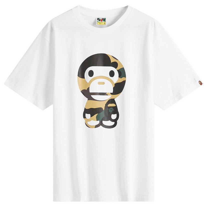 T-paita BAPE A Bathing Ape Giant 1St Camo Big Baby Milo Graphic T-Shirt, Size Large Valkoinen | 002TEL301006M-WYL