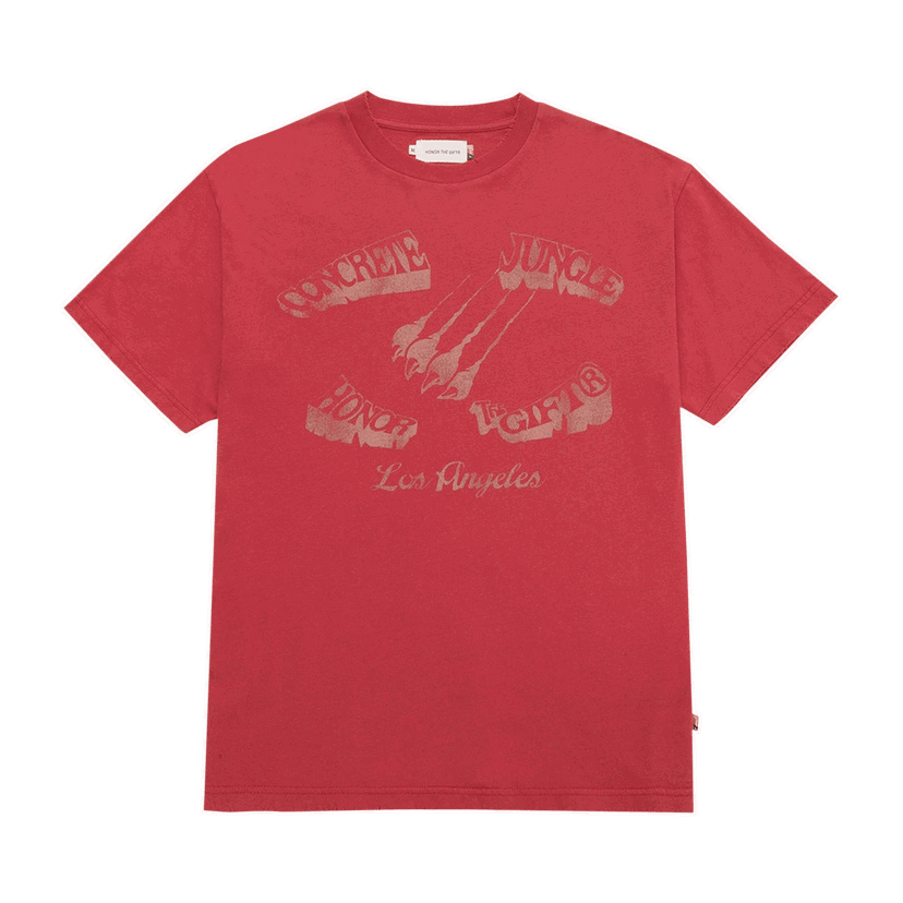 T-paita Honor The Gift Honor The Gift Concrete Jungle Graphic T-Shirt Punainen | HTG220192 CRIM