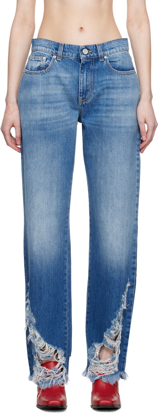 Jeans Stella McCartney Stella McCartney Distressed Jeans Sininen | 6D00293SPH26