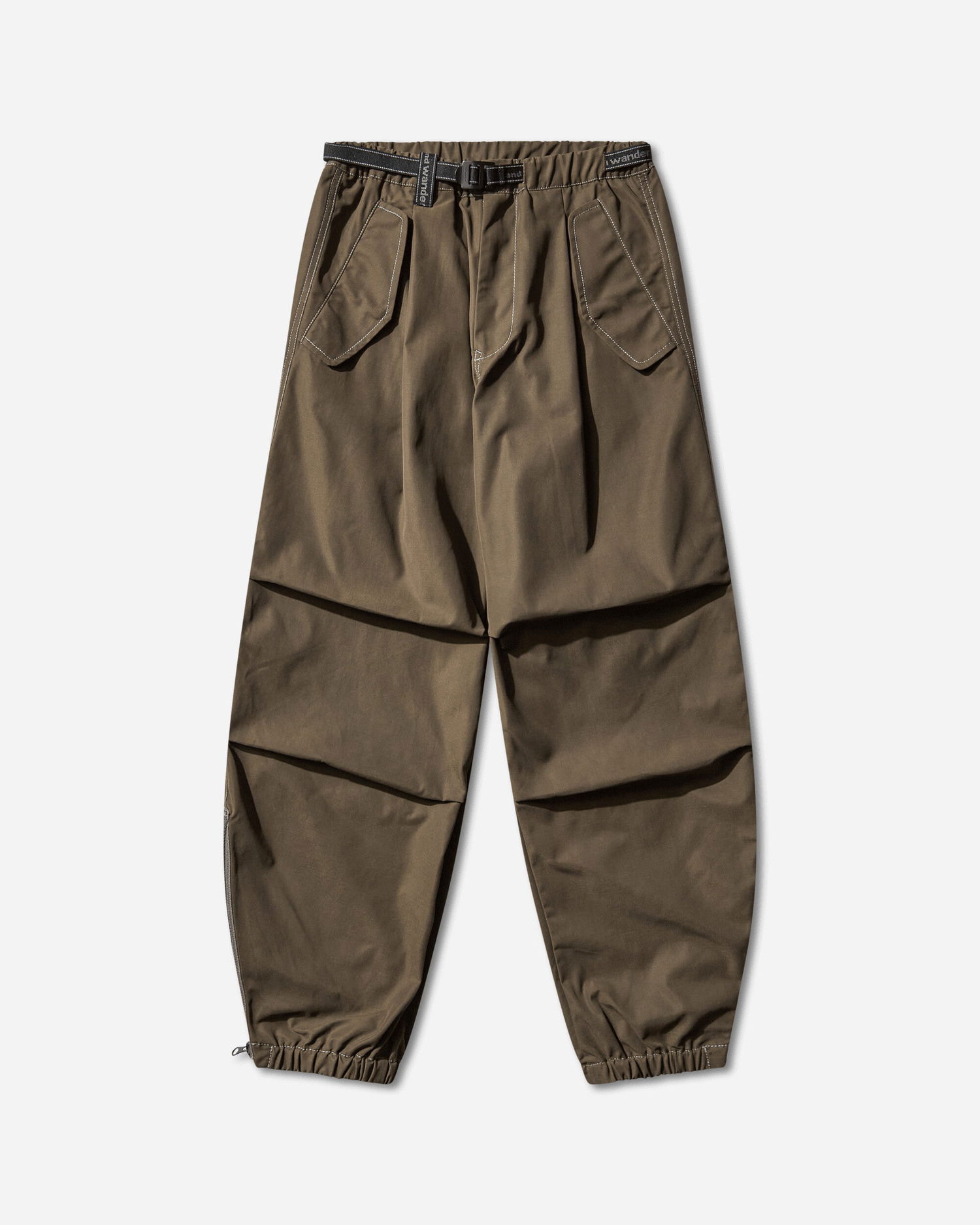 Housut and wander High Count Cloth Side Zip Hem Pants Ruskea | 5745282096 182, 1