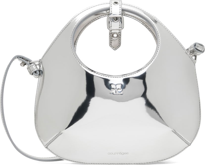 Olkalaukku Courrèges Mini Mirror Effect Shoulder Bag Metallinen | 324GSA126PU0017