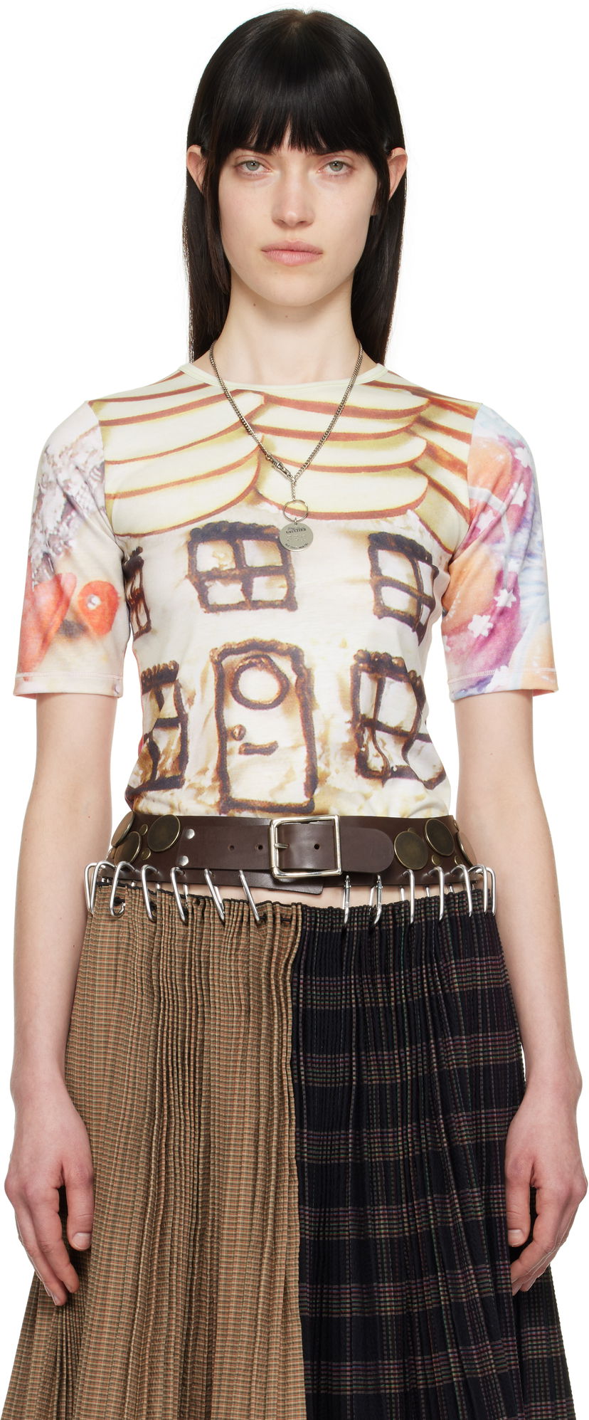 T-paita Chopova Lowena Chopova Lowena 'Welcome Home' Print Jersey T-Shirt Monivärinen | 2311