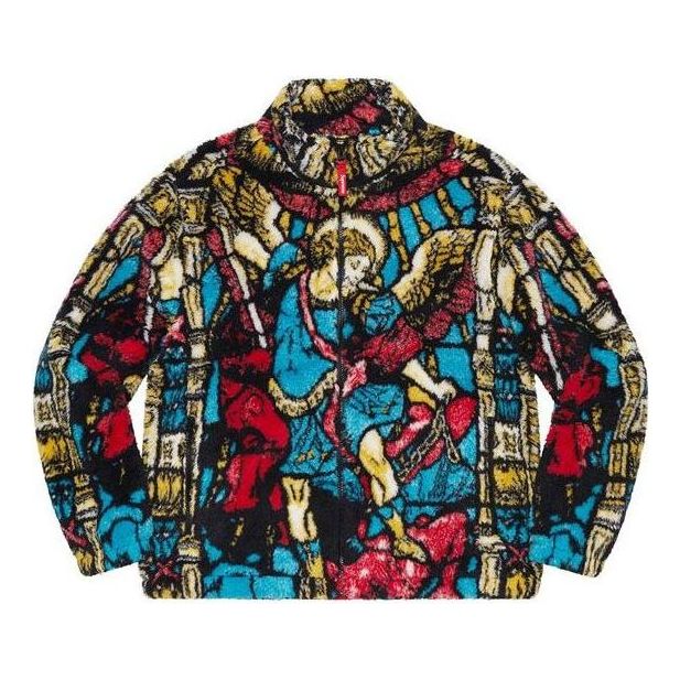 Villapaita Supreme Saint Michael Fleece Jacket Monivärinen | SUP-SS21-586
