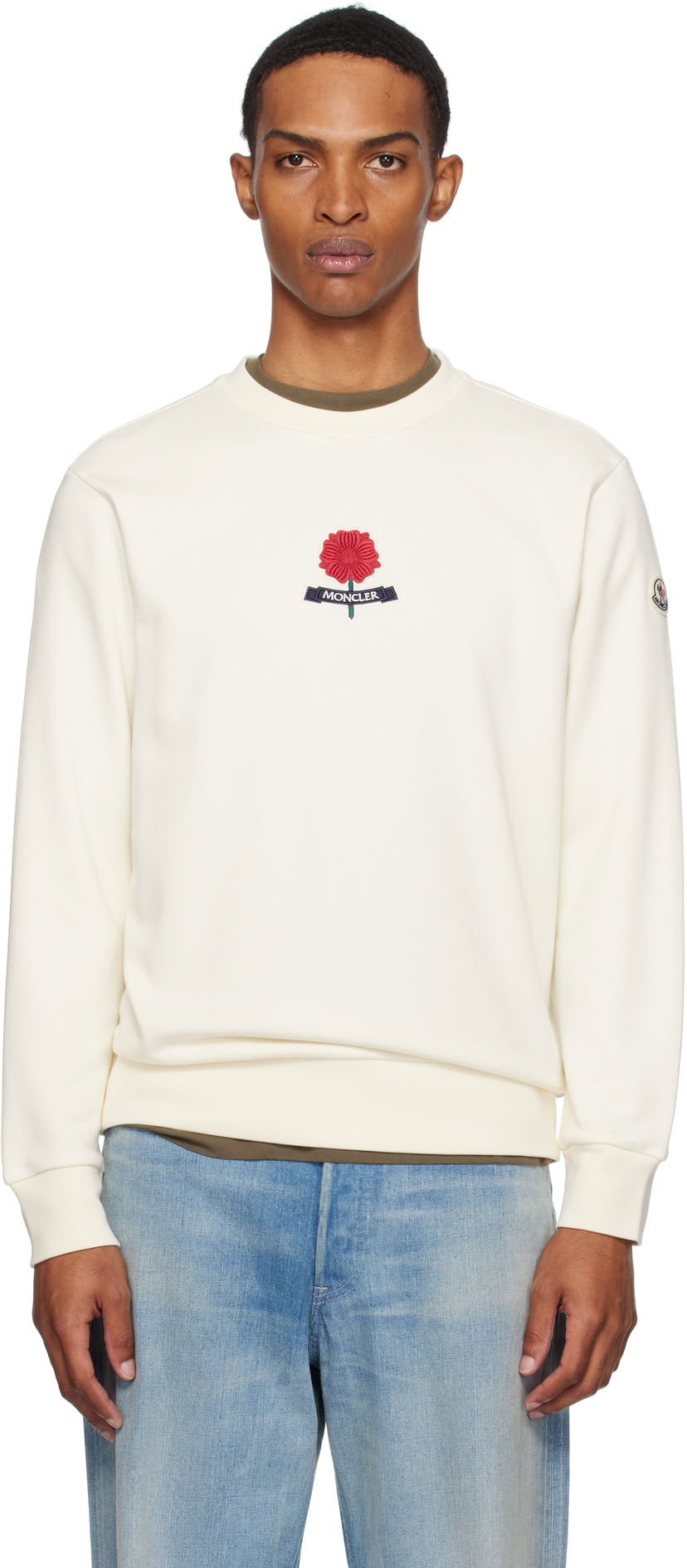 Huppari Moncler Moncler Archivio Sweatshirt Valkoinen | K20918G0003689B3P