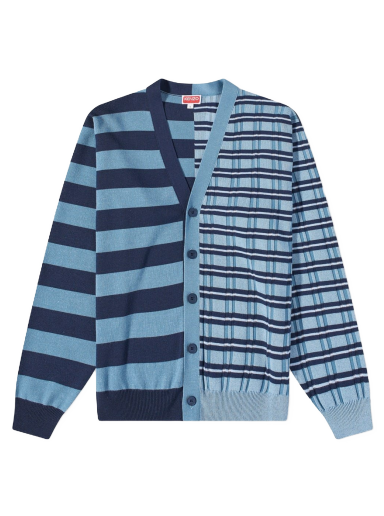Villapaita KENZO Split Striped Cardigan Sky Sininen | FC65CA3283CK64