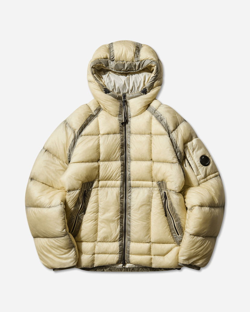 Puffer takki C.P. Company D.D. Shell Hooded Medium Down Jacket Beige | 19CMOW702A-110416A 402