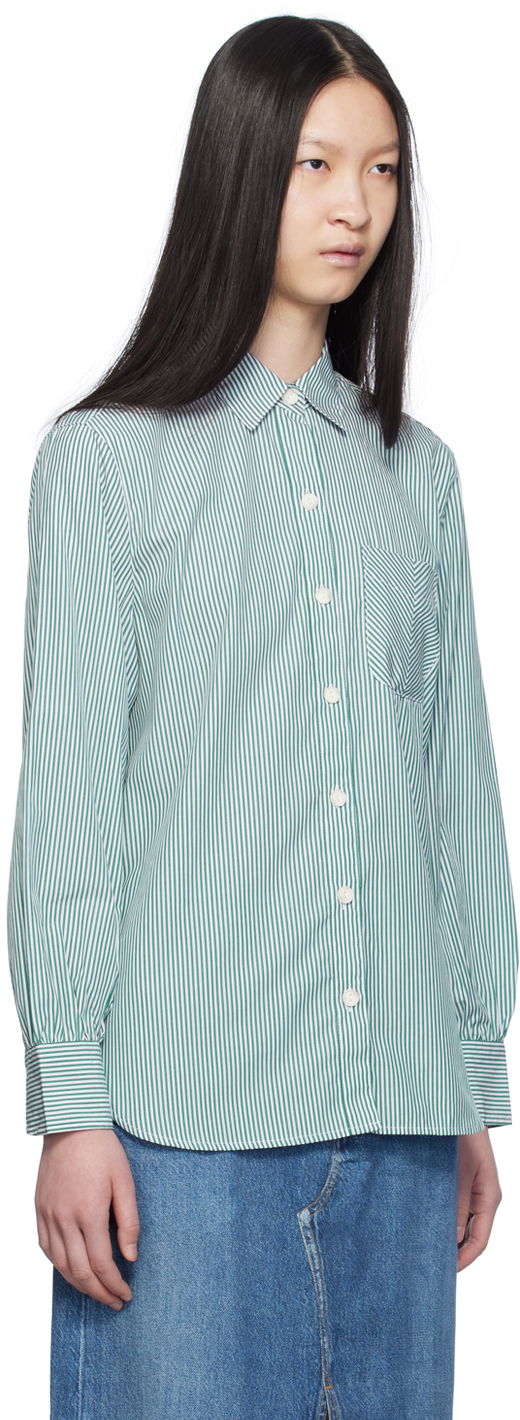 Paita rag & bone Rag & Bone Maxine Striped Shirt Vihreä | WAW23SA041ZE41, 1