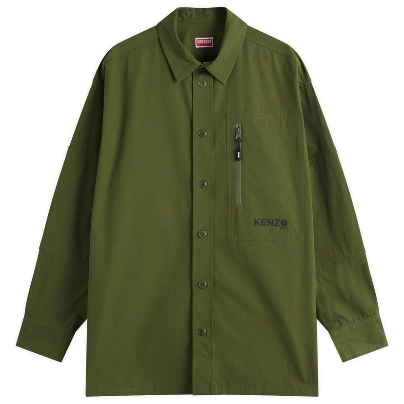 Paita KENZO Kenzo Boke Flower 2.0 Technical Oversized Shirt, Size Large Vihreä | FF55CH5049LP-50