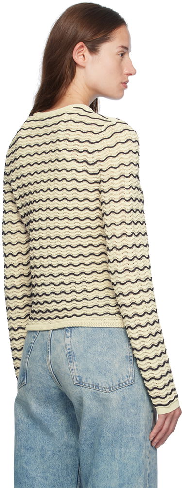 Villapaita rag & bone rag & bone Elisa Wavy Knit Cardigan Beige | WAS24F068UG68, 2