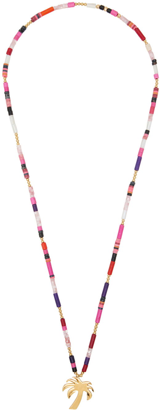 Kaulakoru Palm Angels Multicolor Palm Beads Necklace Monivärinen | PWOB122F24MAT0018476