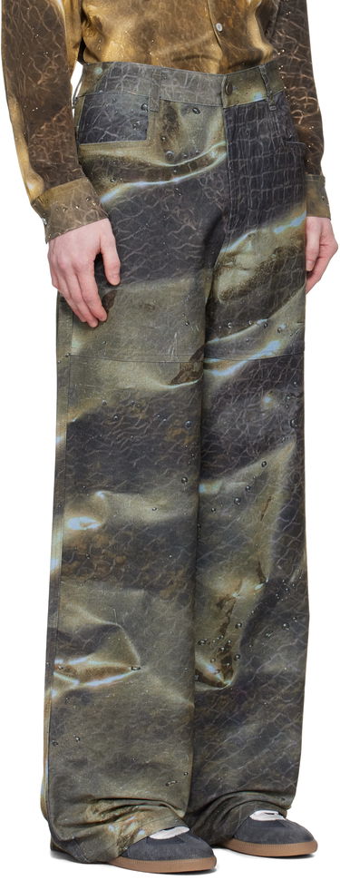 Jeans Serapis Serapis Golden Hour Printed Jeans Ruskea | SS25_DE_1W, 1