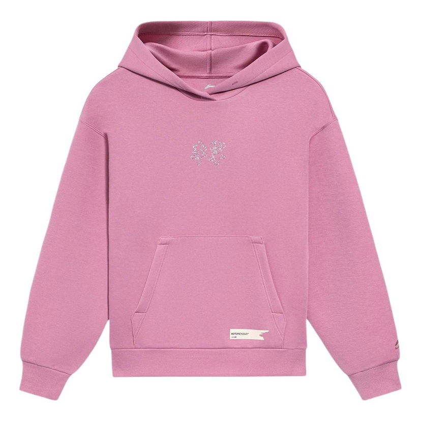 Huppari Li-Ning Logo Hoodie Vaaleanpunainen | AWDS046-7