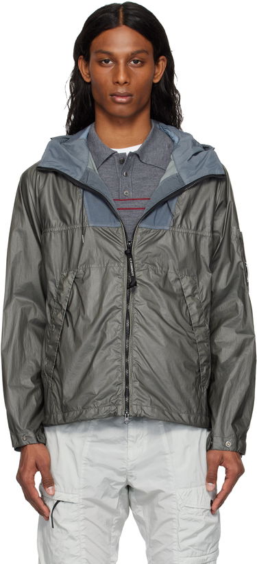 Tuulitakki C.P. Company C.P. Company CS II Mixed Hooded Lens Jacket Harmaa | 18CMOW036A-110030G, 0