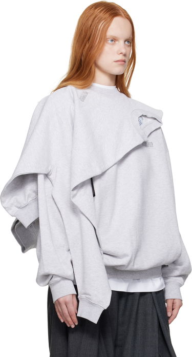 Huppari VETEMENTS VETEMENTS Double Layered Sweatshirt Harmaa | UH76CW400G, 1
