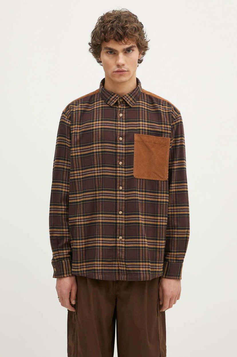 Paita Barbour Barbour Wolfwood OS Checked Shirt, Regular Fit Ruskea | MSH5508