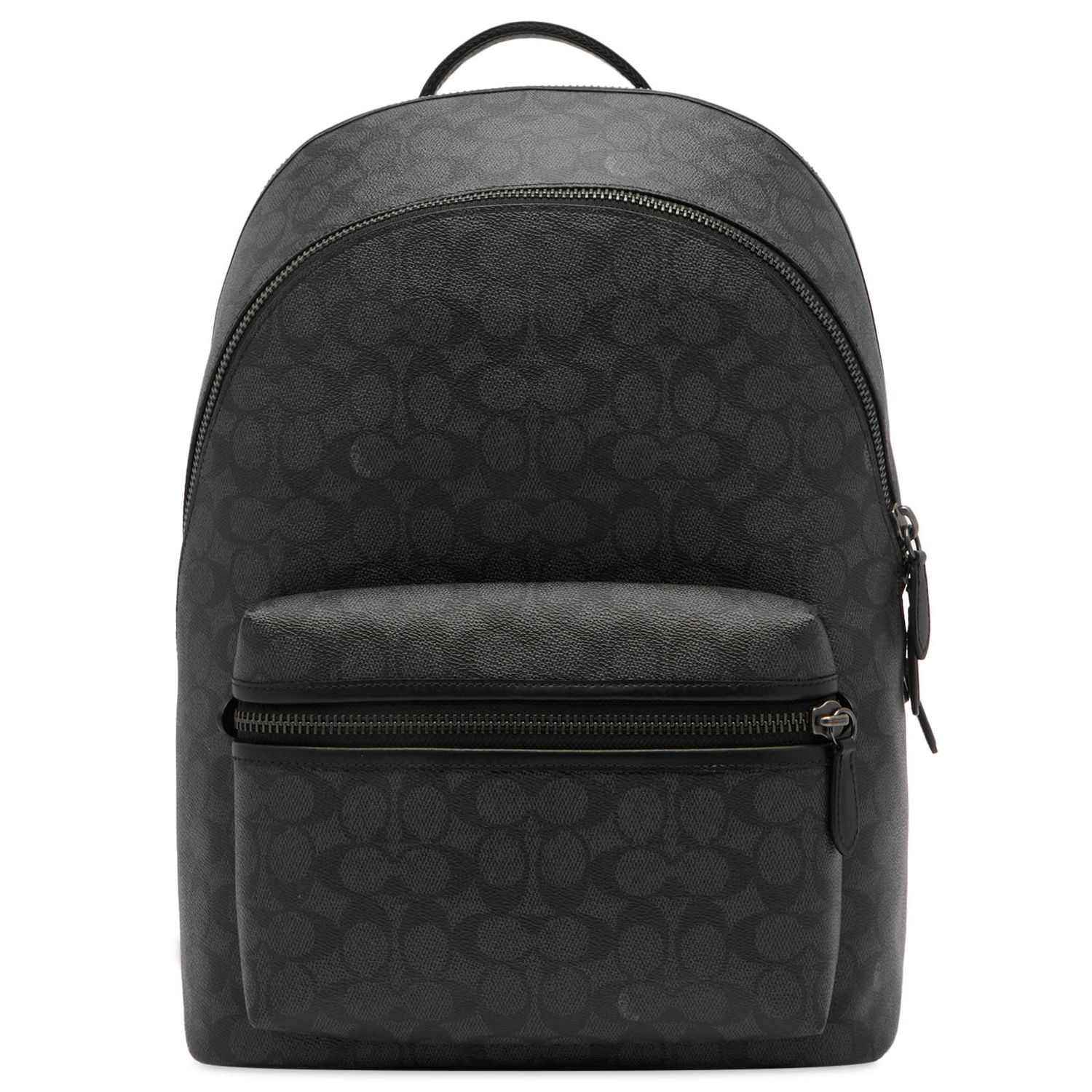 Reppu Coach Signature Leather Charter Backpack Musta | CP159-CHR, 0
