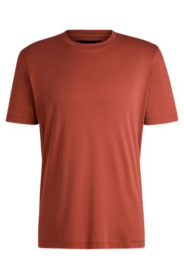 T-paita BOSS Mercerized Cotton Regular Fit T-Shirt Punainen | 50509277